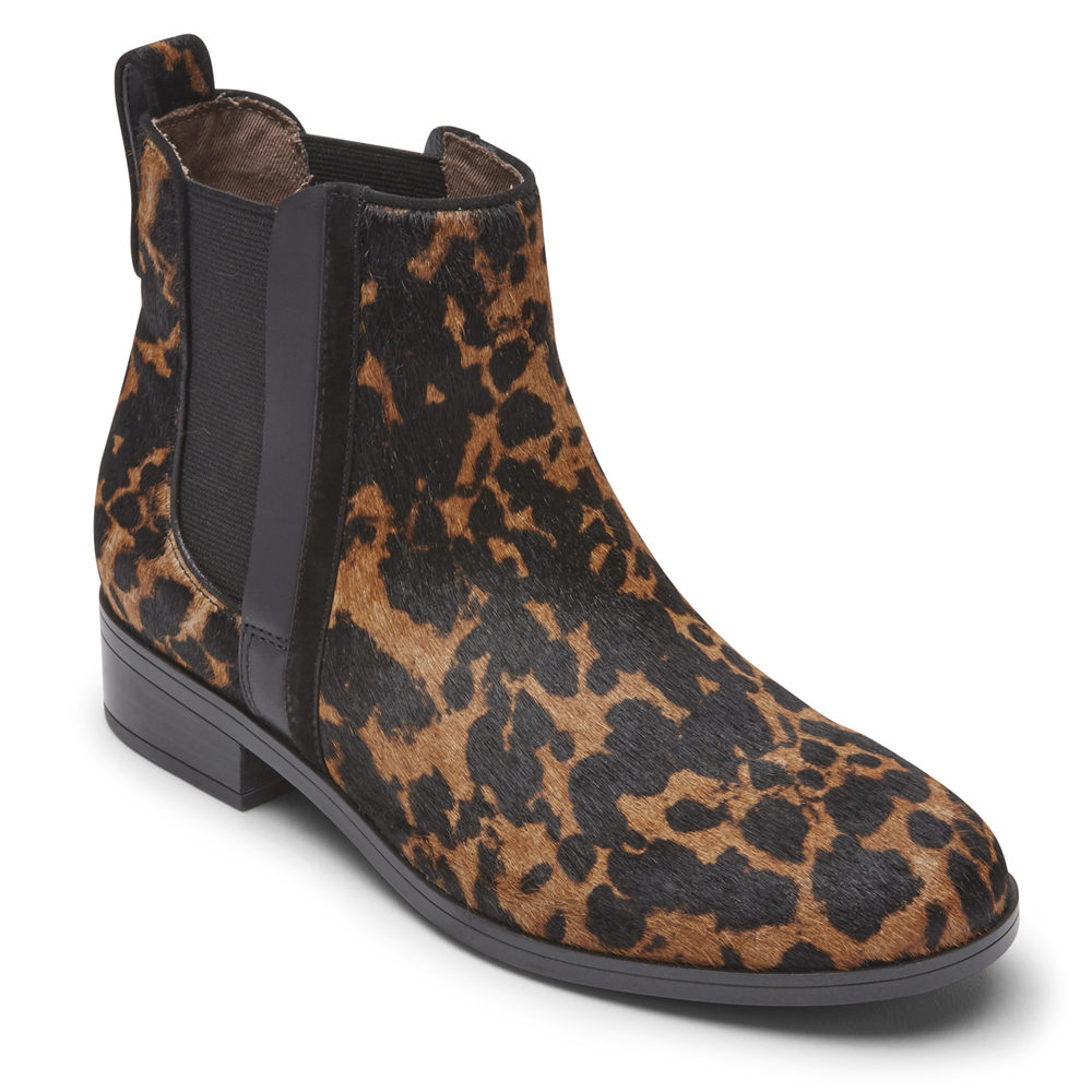 Botas Rockport Mujer Mexico - Larkyn Chelsea Leopardo - YPMLQ7291